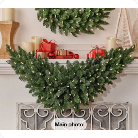 NEW Bethlehem Lights 48" Green Color Flip Overlit Swag GREEN W/REMOTE - Picture 1 of 5